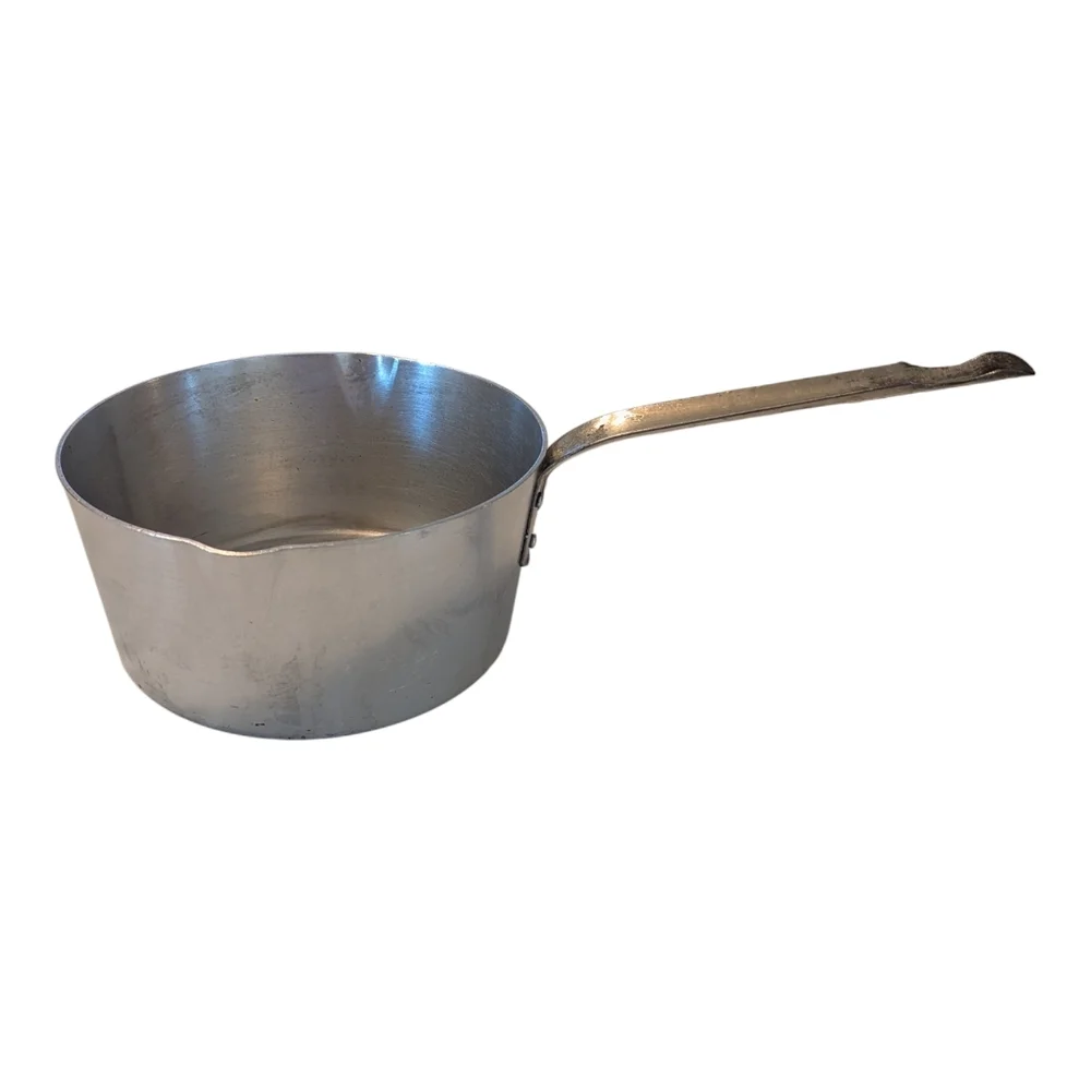 40s-60s MCM Buckeye Real Solid Aluminum Wooster Ohio USA 12 Gauge 3 Qt Pour Pot